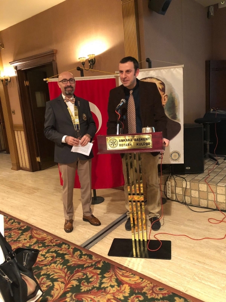 Başkent Rotary Meslek Hizmetleri Ödülü verdi. 27.2.2018